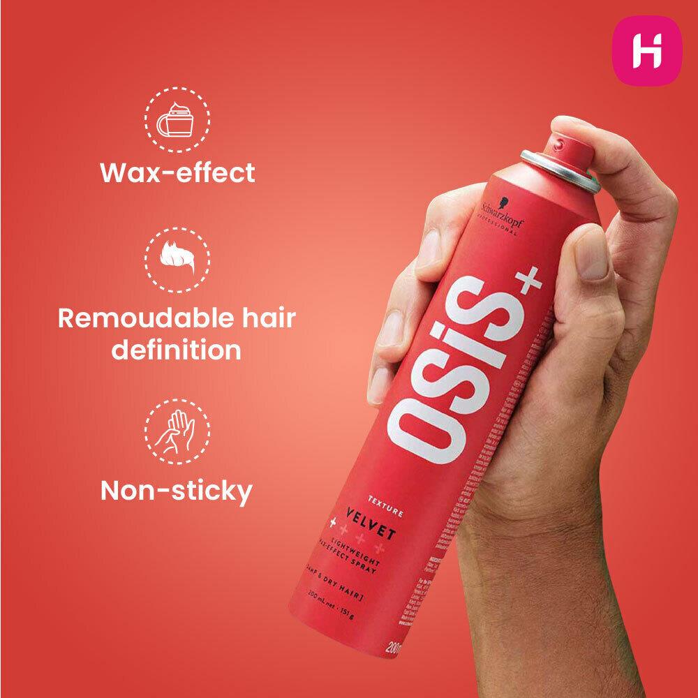 Schwarzkopf Osis Plus Texture Velvet Lightweight Wax Effect Spray - 200ml