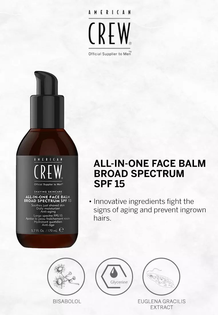 American Crew All In One Face Balm Broad Spectrum SPF 15 170ml-2