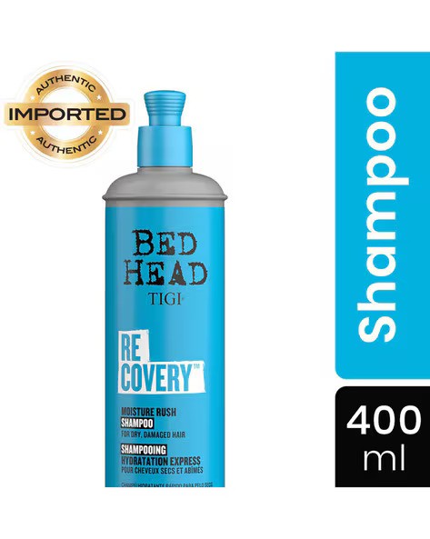 Bed Head by TIGI Recovery Moisturizing Shampoo, For Dry Damaged Hair 400ml/600ml