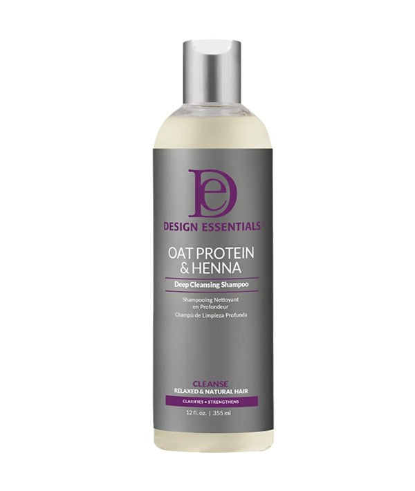 Design Essentials Oat Protein And Henna Deep Cleansing Shampoo 355ml