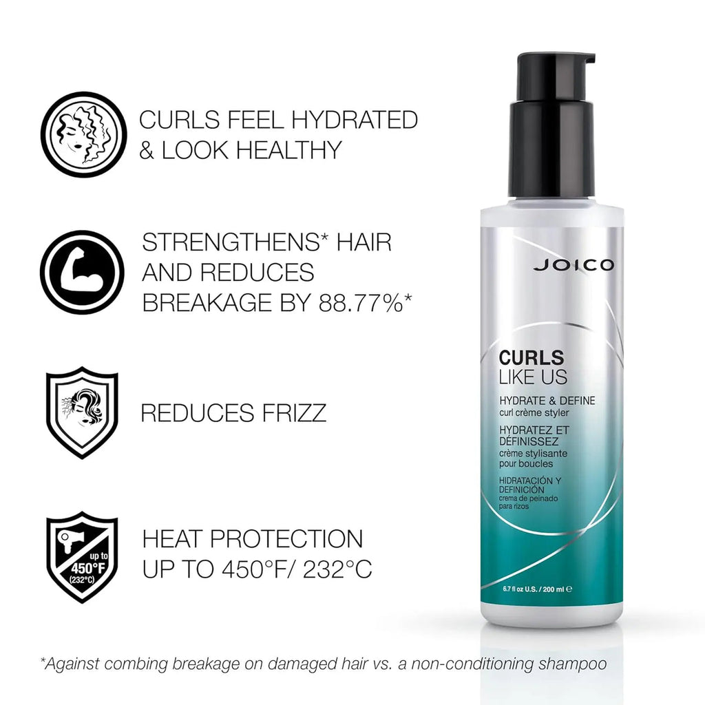 Joico Curls Like Us Hydrate And Define Curl Creme Styler 200ml-1