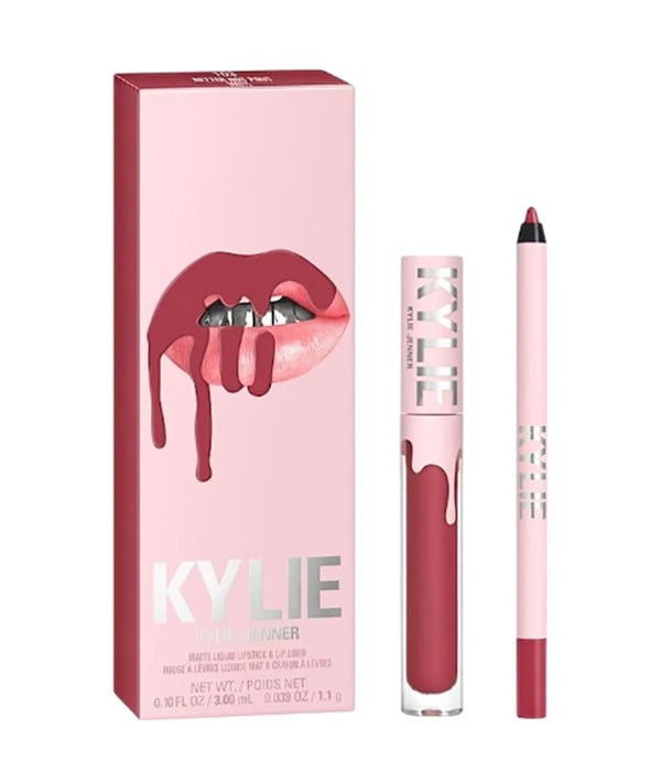 Kylie Jenner Matte Liquid Matte Lipstick And Lip Liner 302 Snow Way Bae-0