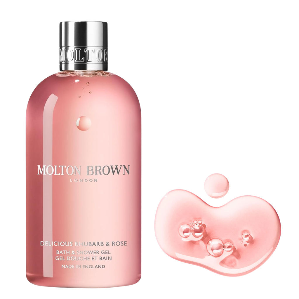 Molton Brown Delicious Rhubarb Rose Bath And Shower Gel 300ml-1