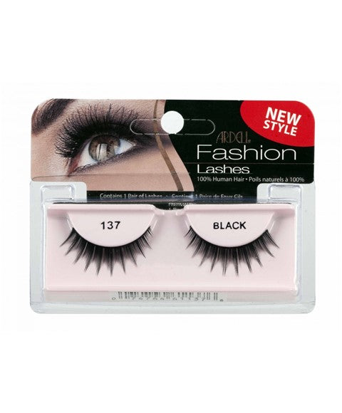 Ardell 100% Human Hair False Fashion/Natural Eye Lashes 137 Black