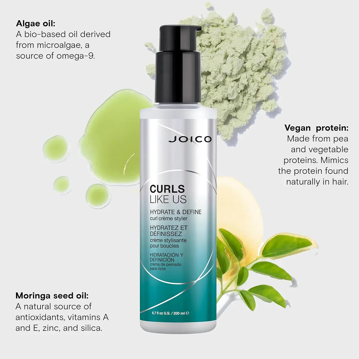 Joico Curls Like Us Hydrate And Define Curl Creme Styler 200ml-2