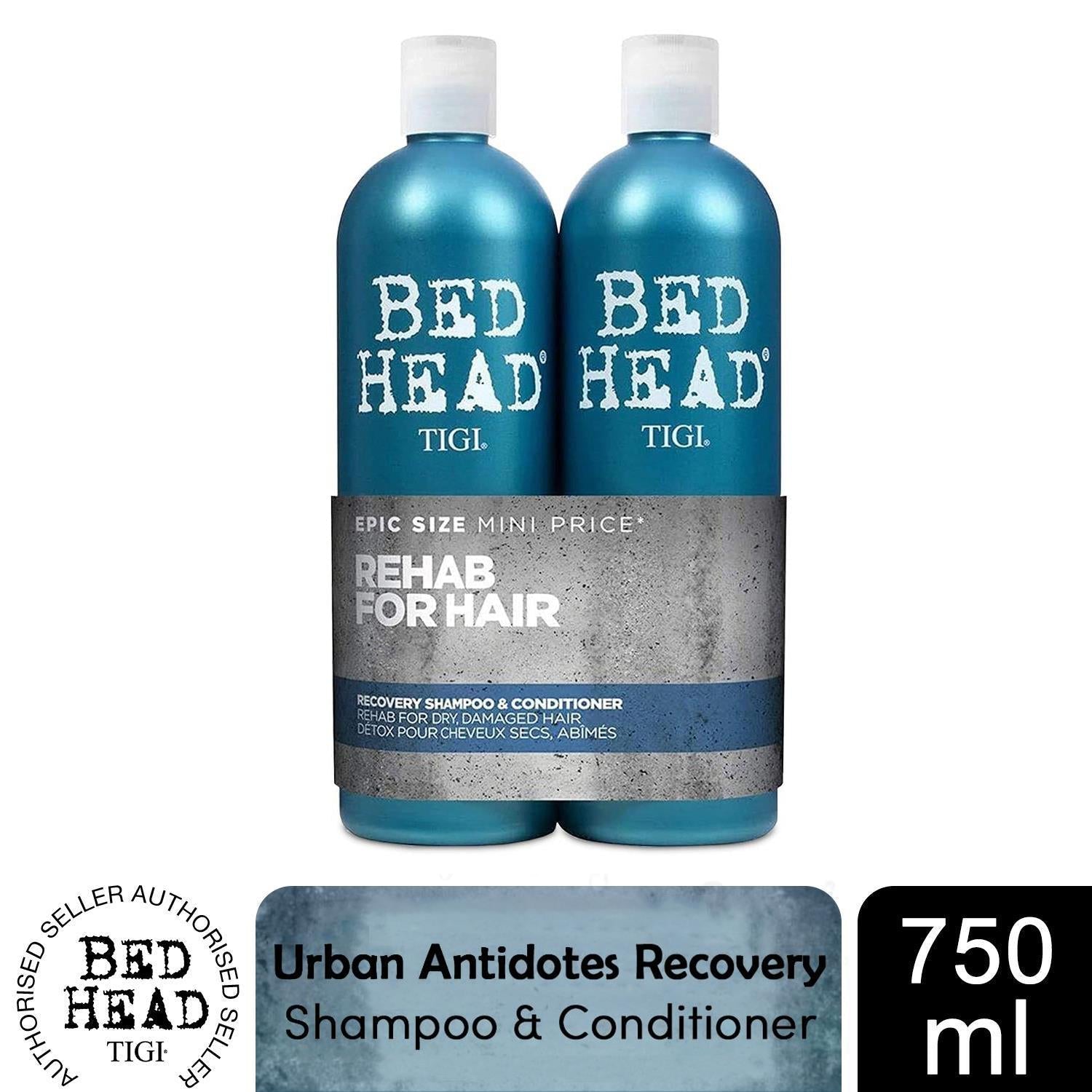 Bed Head by TIGI Urban Antidote Recovery Moisture Shampoo & Conditioner Duo 750ml